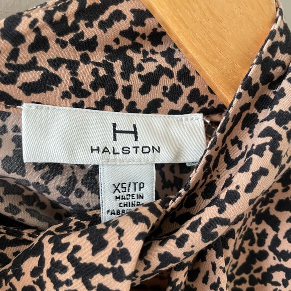 Halston leopard print dress. NWOT. - Picture 2 of 4